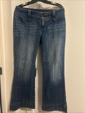 Banana Republic Dark Blue Flare Jeans with Front Seam